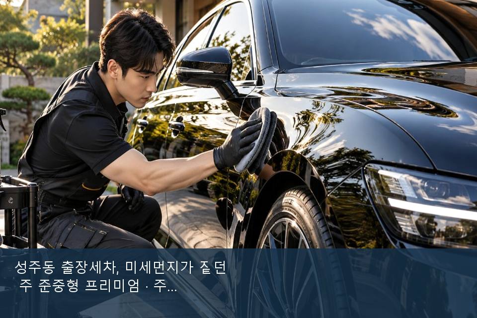 성주동 출장세차, 미세먼지가 짙던 주 준중형 프리미엄 · 주차장에서 부른 날