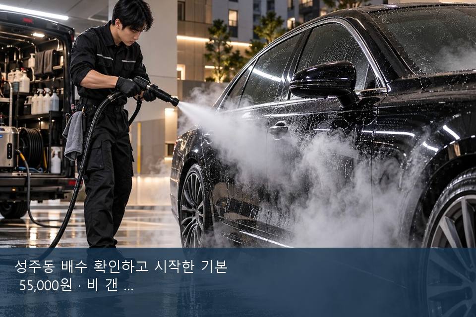 성주동 배수 확인하고 시작한 기본 55,000원 · 비 갠 뒤의 작업