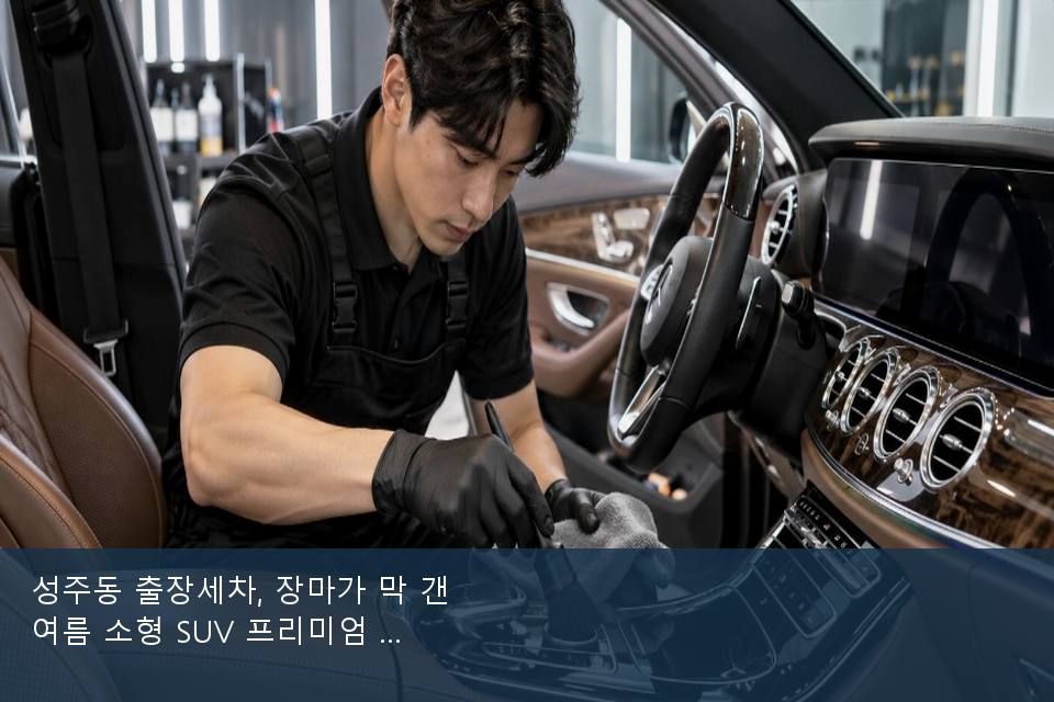 성주동 출장세차, 장마가 막 갠 여름 소형 SUV 프리미엄 · 방문 전에 확인한 것